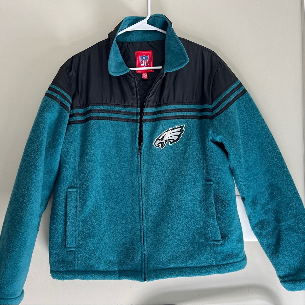 Women’s Philadelphia Eagles Fleece Quilted Jacket | NFL for Her | Size L